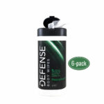 Defense Peppermint Body Wipes 6-Pack