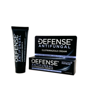 Defense Antifungal Cream with Clotrimazole for athlete's foot, jock itch, and ringworm